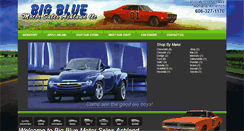 Desktop Screenshot of bigbluemotorsalesashland.com